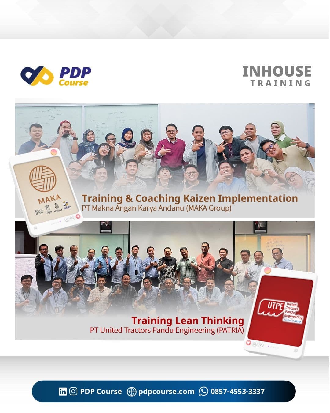 Dokumentasi kelas online PDP dengan peserta corporate